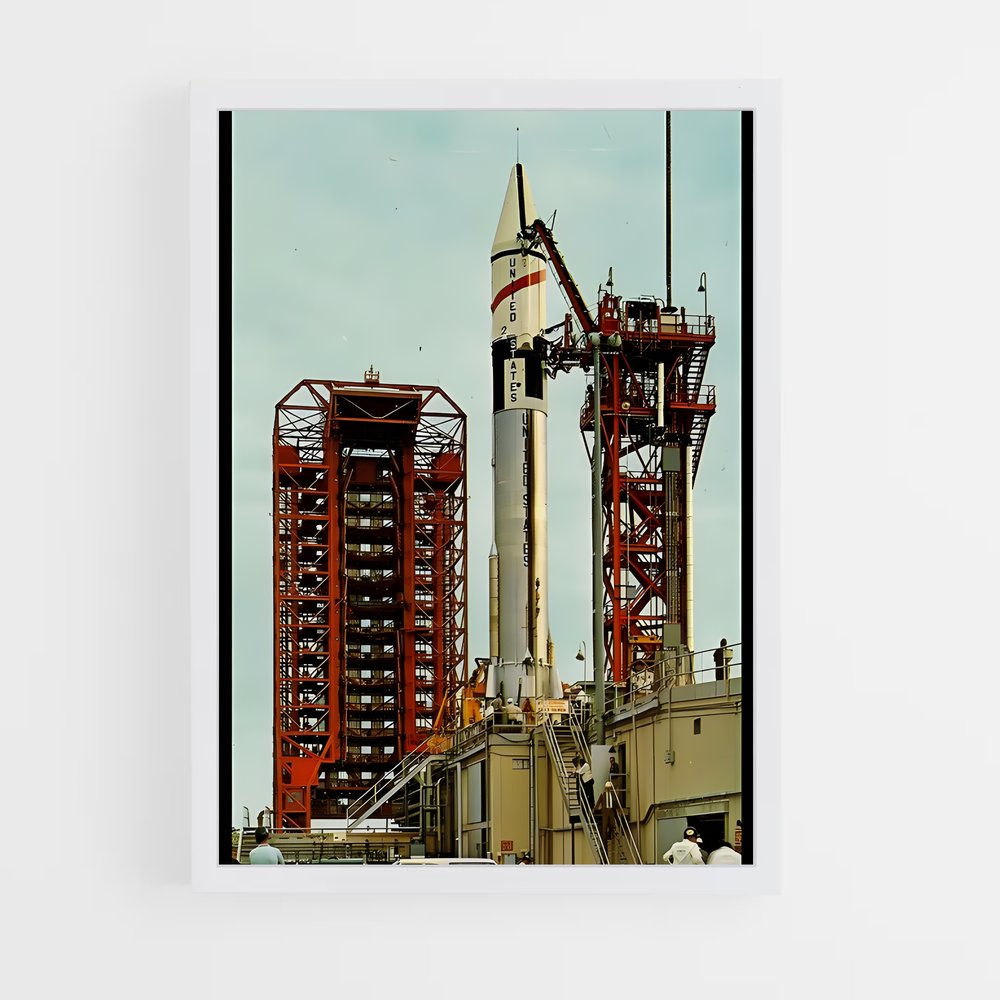 Poster La Préparation de Saturne – affiche Espace rétro (vue 3)